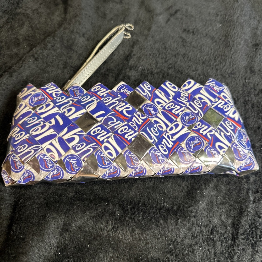 Nahui Ollin Candy Wrapper Purse Handbag Wristlet Zipper York Peppermint Patty